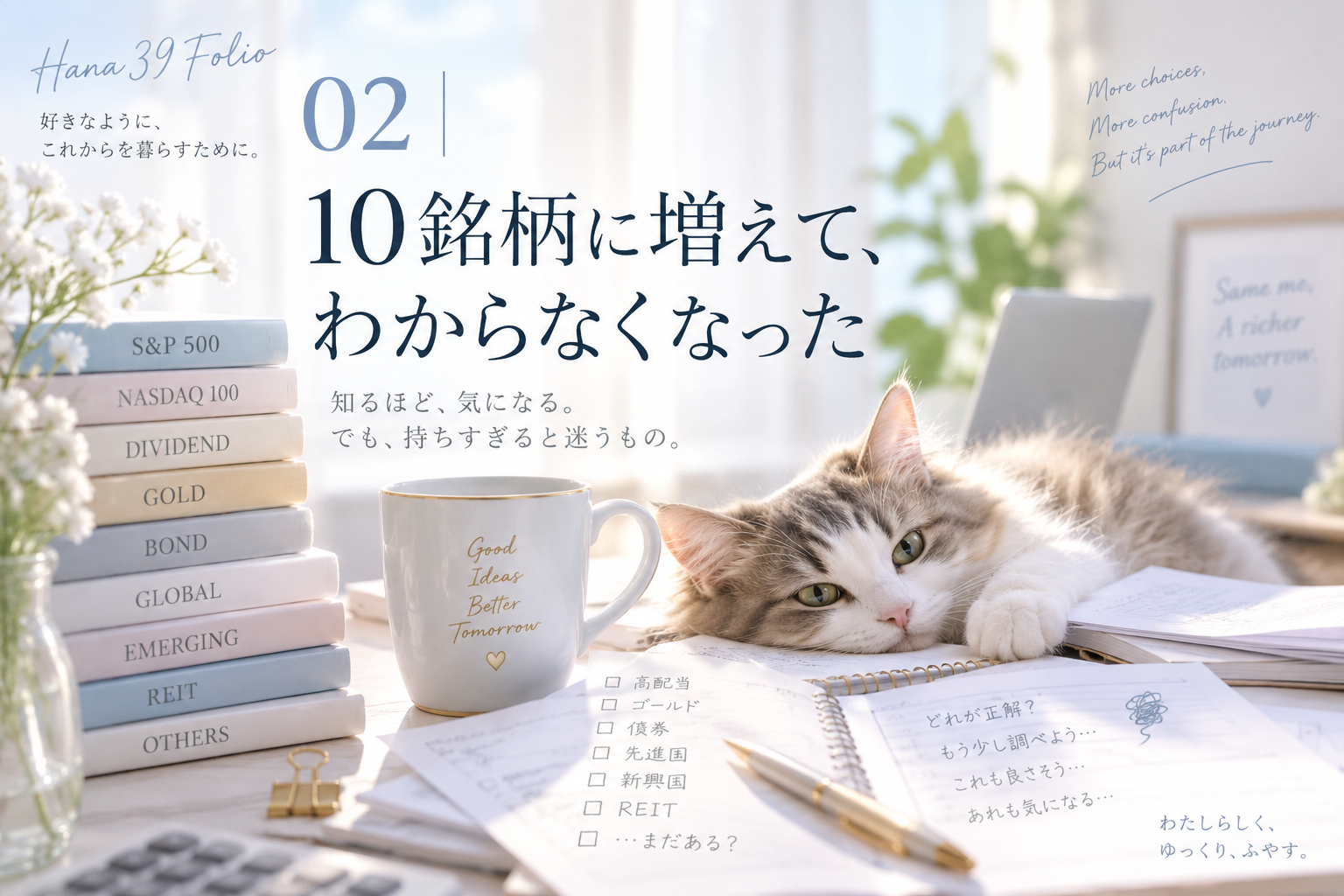 02｜10銘柄に増えて、わからなくなった