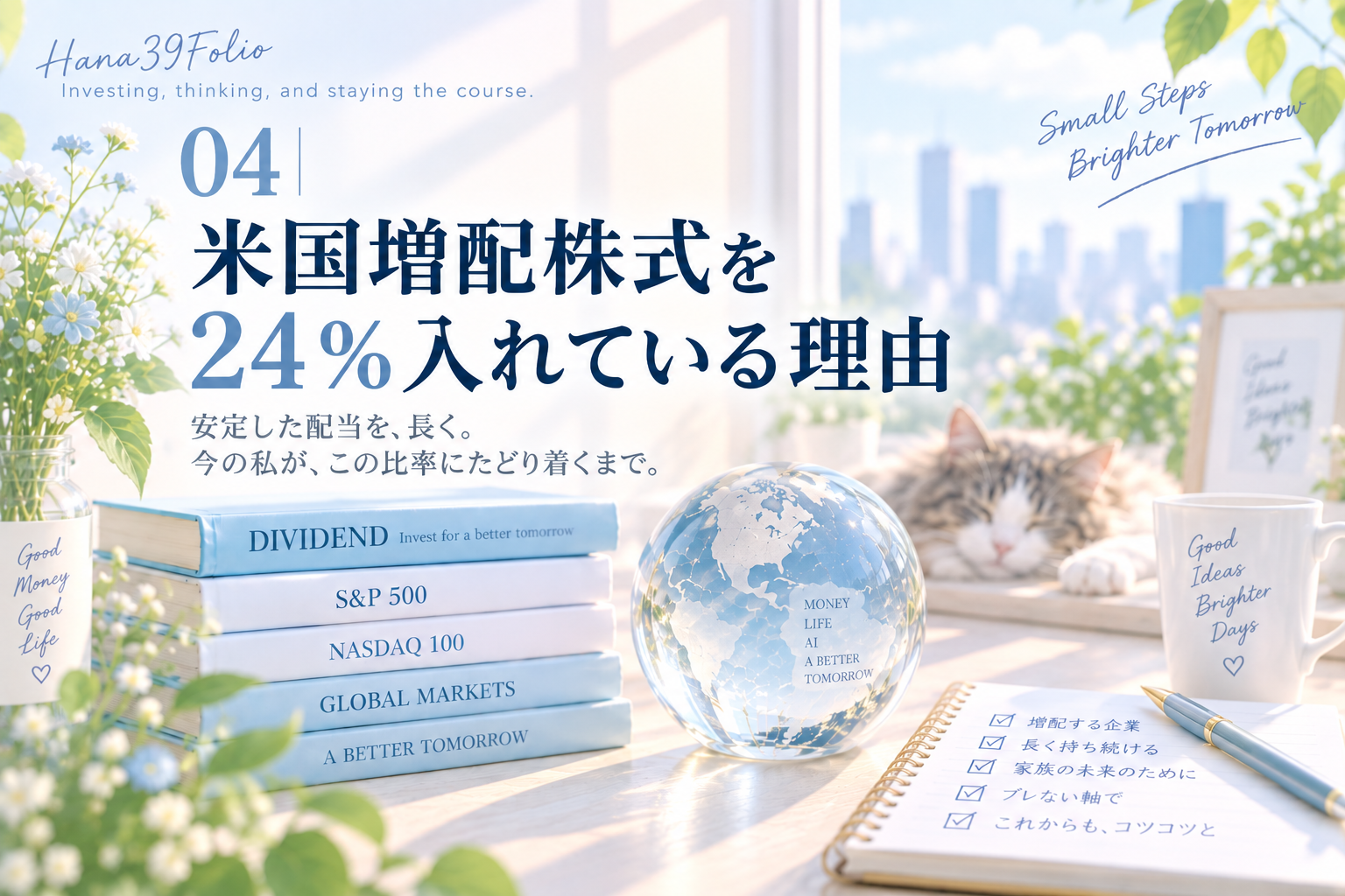 04｜米国増配株式を24%入れている理由